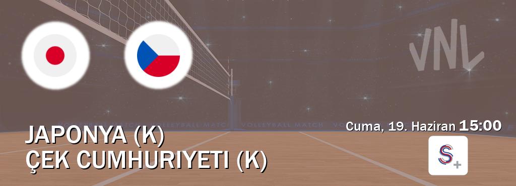 Karşılaşma Japonya (K) - Çek Cumhuriyeti (K) S Sport +'den canlı yayınlanacak (Cuma, 19. Haziran  15:00).