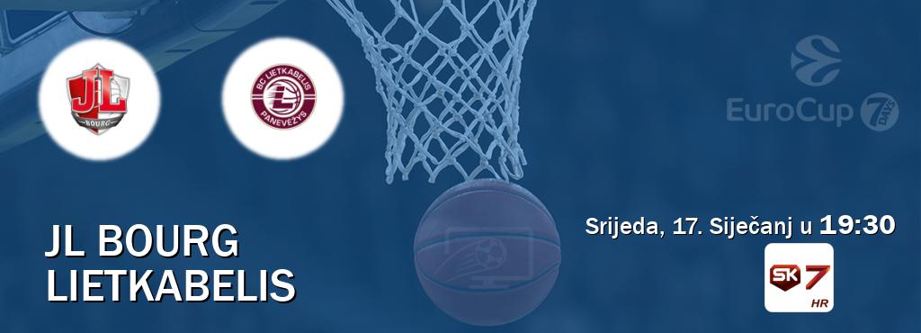 Izravni prijenos utakmice JL Bourg i Lietkabelis pratite uživo na Sportklub 7 (Srijeda, 17. Siječanj u  19:30).