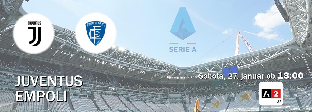 Juventus in Empoli v živo na Arena Sport 2. Prenos tekme bo v sobota, 27. januar ob  18:00