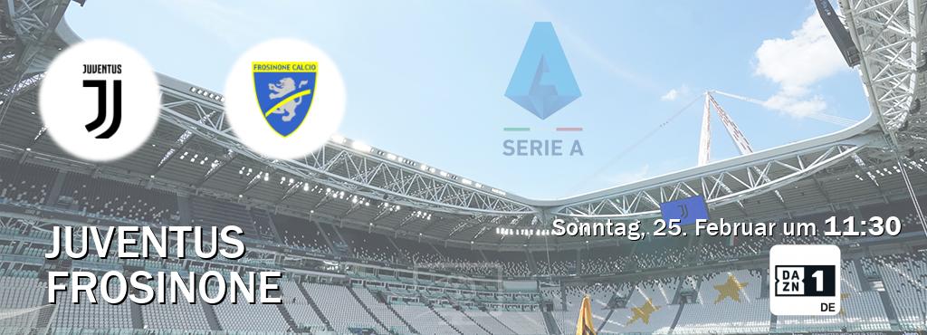 Das Spiel zwischen Juventus und Frosinone wird am Sonntag, 25. Februar um  11:30, live vom DAZN 1 Deutschland übertragen.