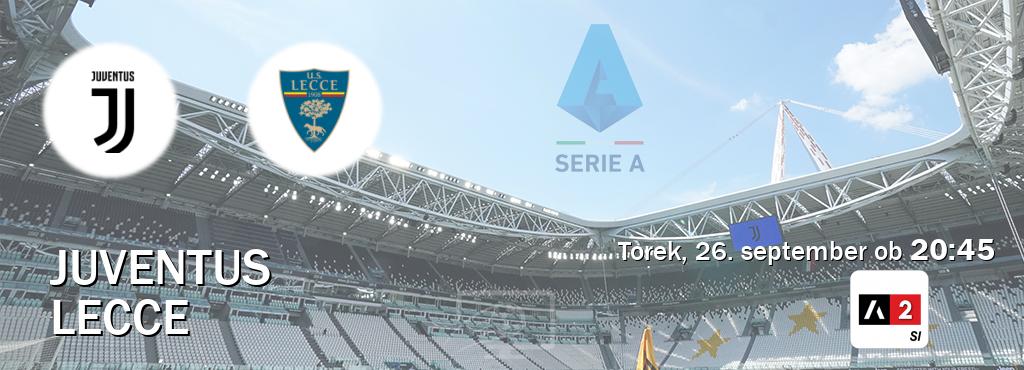 Prenos tekme med Juventus in Lecce v živo na Arena Sport 2 (torek, 26. september ob  20:45 uri).