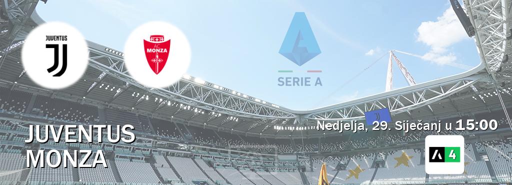 Izravni prijenos utakmice Juventus i Monza pratite uživo na Arena Sport 4 (Nedjelja, 29. Siječanj u  15:00).