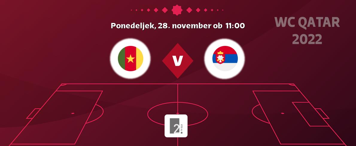 Ne zamudi prenosa tekme Kamerun - Srbija v živo na TV Slo 2.