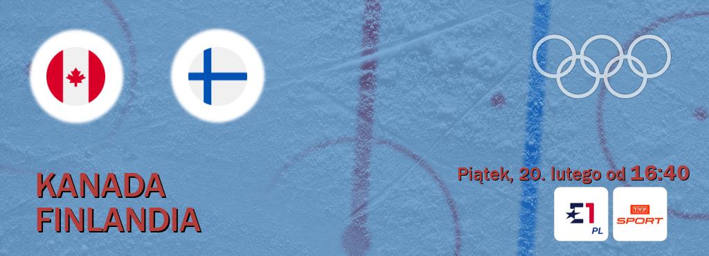 Gra między Kanada i Finlandia transmisja na żywo w Eurosport i TVP Sport (piątek, 20. lutego od  16:40).