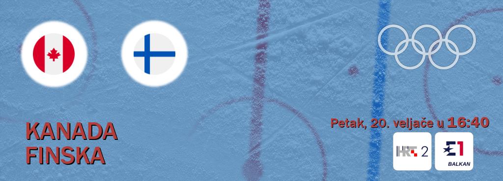 Izravni prijenos utakmice Kanada i Finska pratite uživo na HTV2 i Eurosport (petak, 20. veljače u  16:40).