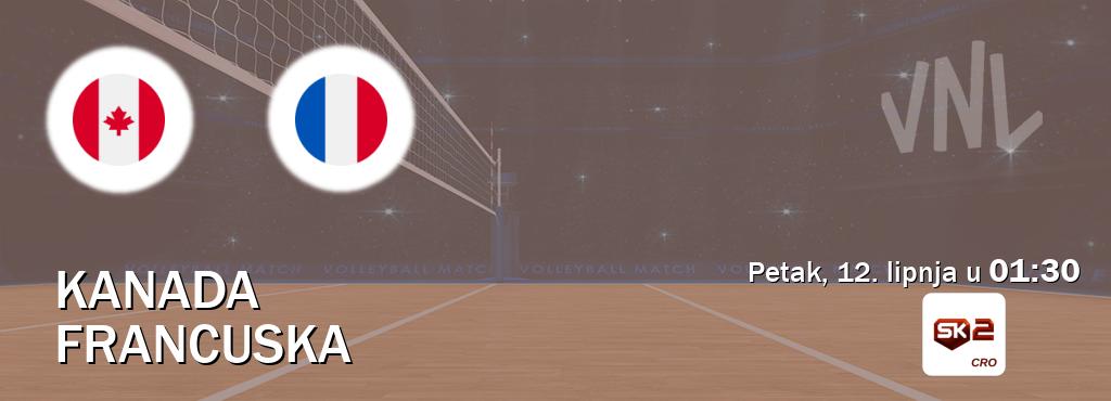 Izravni prijenos utakmice Kanada i Francuska pratite uživo na Sportklub 2 (petak, 12. lipnja u 01:30). Izravni prijenos utakmice Kanada i Francuska pratite uživo na Sportklub 2 (petak, 12. lipnja u 01:30).