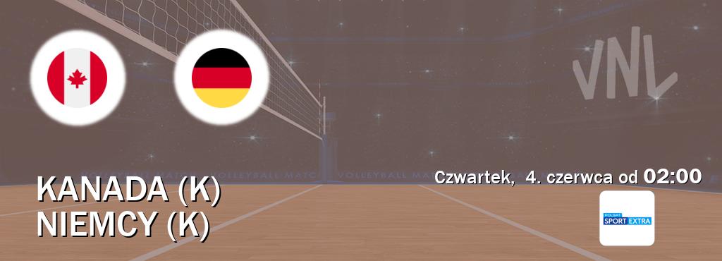 Gra między Kanada (K) i Niemcy (K) transmisja na żywo w Polsat Sport Extra (czwartek,  4. czerwca od  02:00).