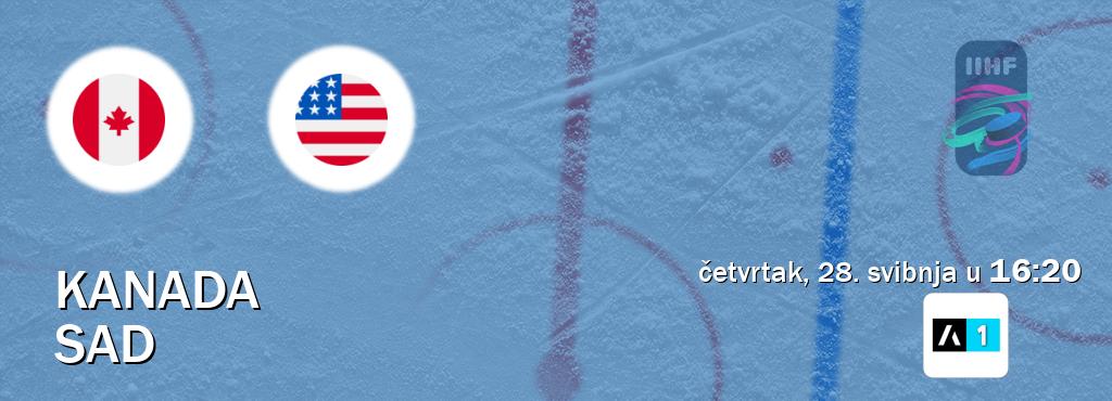 Izravni prijenos utakmice Kanada i SAD pratite uživo na Arena Sport 1 (četvrtak, 28. svibnja u  16:20).