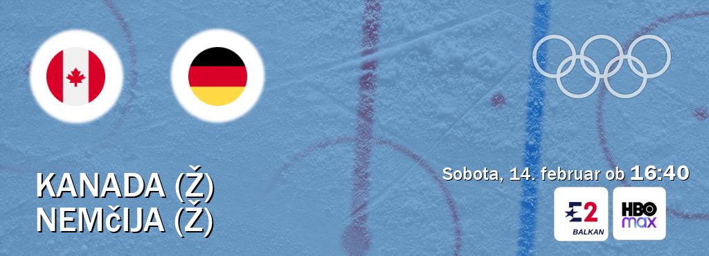 Ne zamudi prenosa tekme Kanada (Ž) - Nemčija (Ž) v živo na Eurosport 2 in HBO Max.