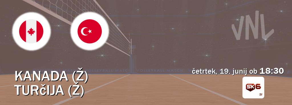 Ne zamudi prenosa tekme Kanada (Ž) - Turčija (Ž) v živo na Sportklub 6.