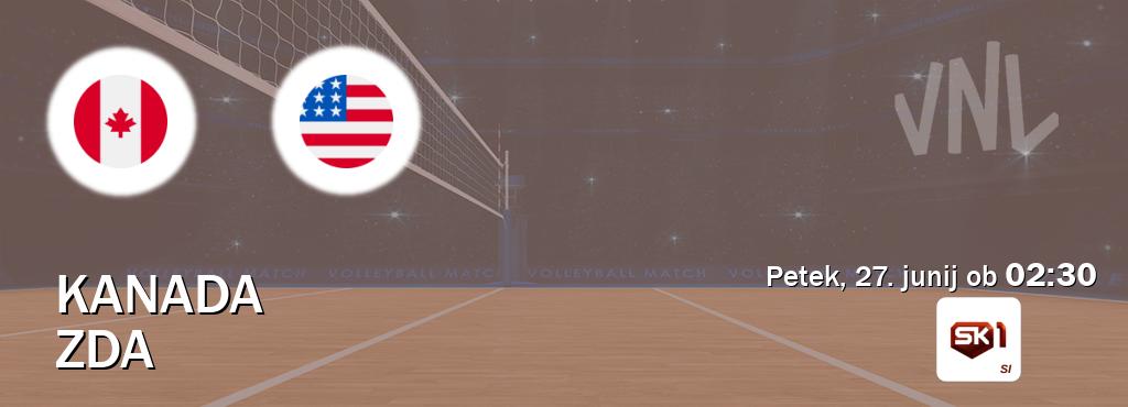 Prenos tekme med Kanada in ZDA v živo na Sportklub 1 (petek, 27. junij ob  02:30 uri).