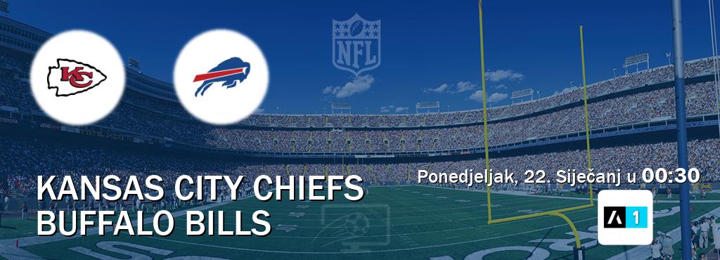 Izravni prijenos utakmice Kansas City Chiefs i Buffalo Bills pratite uživo na Arena Sport 1 (Ponedjeljak, 22. Siječanj u  00:30).