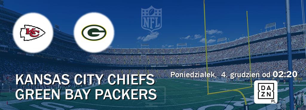 Gra między Kansas City Chiefs i Green Bay Packers transmisja na żywo w DAZN (poniedziałek,  4. grudzień od  02:20).