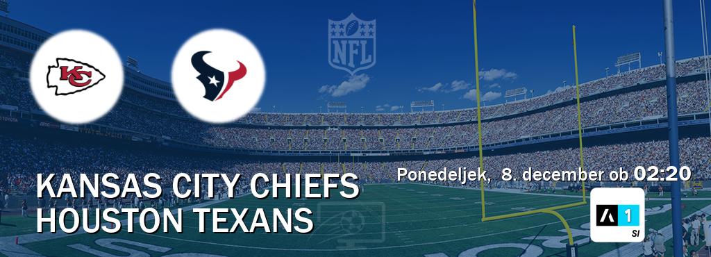 Prenos tekme med Kansas City Chiefs in Houston Texans v živo na Arena Sport 1 (ponedeljek, 8. december ob 02:20 uri). Prenos tekme med Kansas City Chiefs in Houston Texans v živo na Arena Sport 1 (ponedeljek, 8. december ob 02:20 uri).