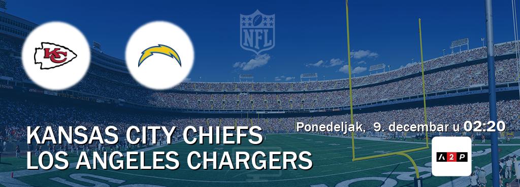 Izravni prijenos utakmice Kansas City Chiefs i Los Angeles Chargers pratite uživo na Arena Premium 2 (ponedeljak,  9. decembar u  02:20).