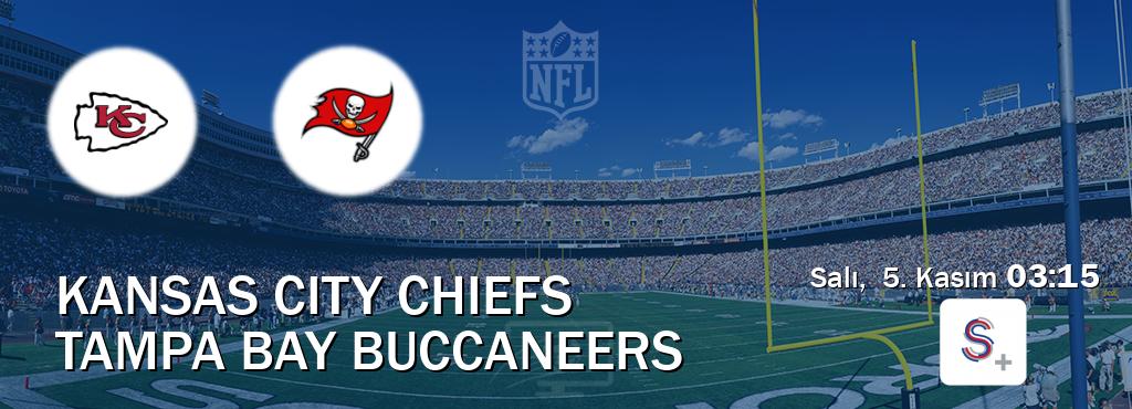 Karşılaşma Kansas City Chiefs - Tampa Bay Buccaneers S Sport +'den canlı yayınlanacak (Salı,  5. Kasım  03:15).