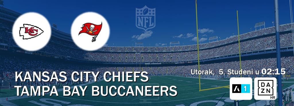 Izravni prijenos utakmice Kansas City Chiefs i Tampa Bay Buccaneers pratite uživo na Arena Sport 1 i DAZN (Utorak,  5. Studeni u  02:15).