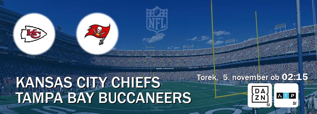 Dvoboj Kansas City Chiefs in Tampa Bay Buccaneers s prenosom tekme v živo na DAZN in Arena Sport Premium.