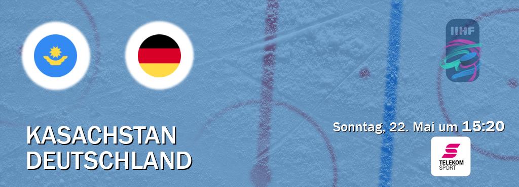 Das Spiel zwischen Kasachstan und Deutschland wird am Sonntag, 22. Mai um  15:20, live vom Magenta Sport übertragen.