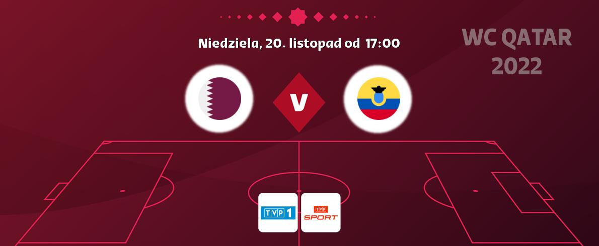Gra między Katar i Ekwador transmisja na żywo w TVP 1 i TVP Sport (niedziela, 20. listopad od  17:00).