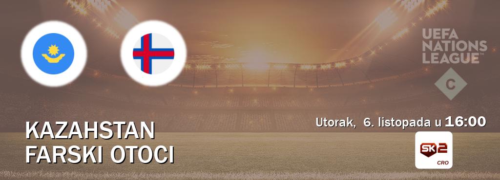 Izravni prijenos utakmice Kazahstan i Farski otoci pratite uživo na Sportklub 2 (utorak, 6. listopada u 16:00). Izravni prijenos utakmice Kazahstan i Farski otoci pratite uživo na Sportklub 2 (utorak, 6. listopada u 16:00).