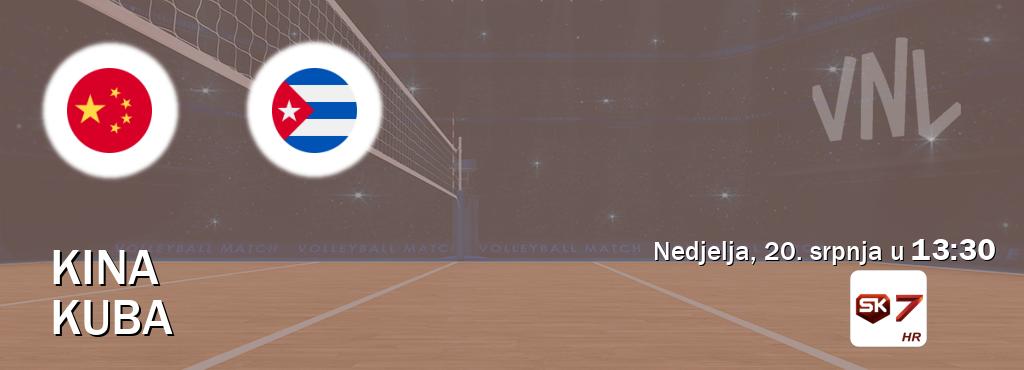 Izravni prijenos utakmice Kina i Kuba pratite uživo na Sportklub 7 (nedjelja, 20. srpnja u  13:30).