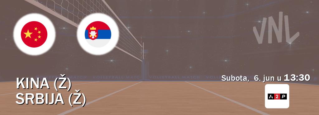Izravni prijenos utakmice Kina (Ž) i Srbija (Ž) pratite uživo na Arena Premium 2 (subota, 6. jun u 13:30). Izravni prijenos utakmice Kina (Ž) i Srbija (Ž) pratite uživo na Arena Premium 2 (subota, 6. jun u 13:30).