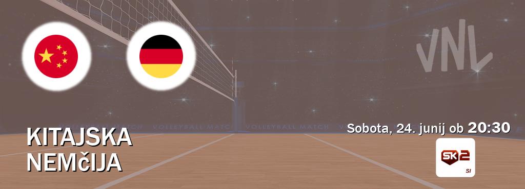 Prenos tekme med Kitajska in Nemčija v živo na Sportklub 2 (sobota, 24. junij ob  20:30 uri).