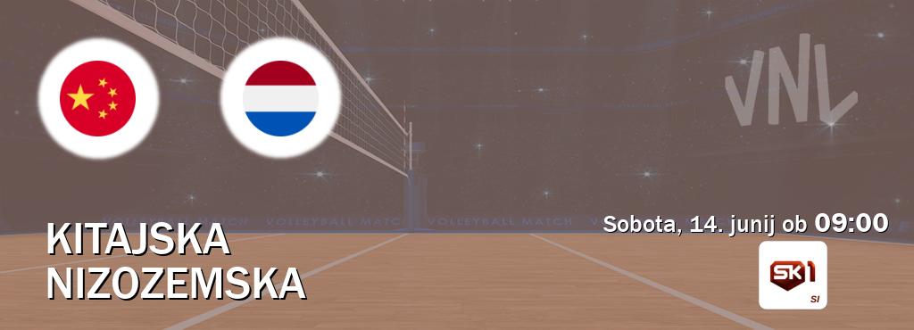 Prenos tekme med Kitajska in Nizozemska v živo na Sportklub 1 (sobota, 14. junij ob  09:00 uri).