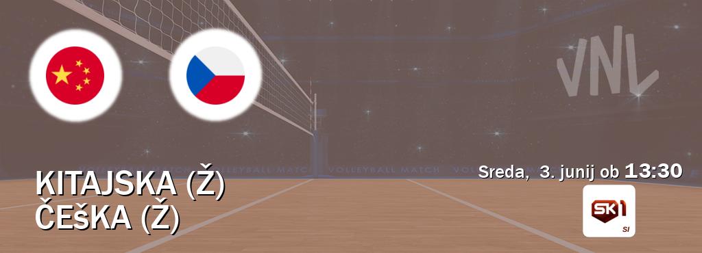 Dvoboj Kitajska (Ž) in Češka (Ž) s prenosom tekme v živo na Sportklub 1.