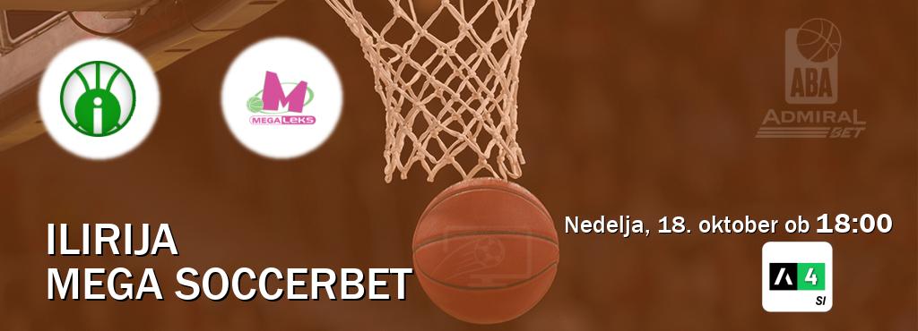 Dvoboj Ilirija in Mega Soccerbet s prenosom tekme v živo na Arena Sport 4. Dvoboj Ilirija in Mega Soccerbet s prenosom tekme v živo na Arena Sport 4.