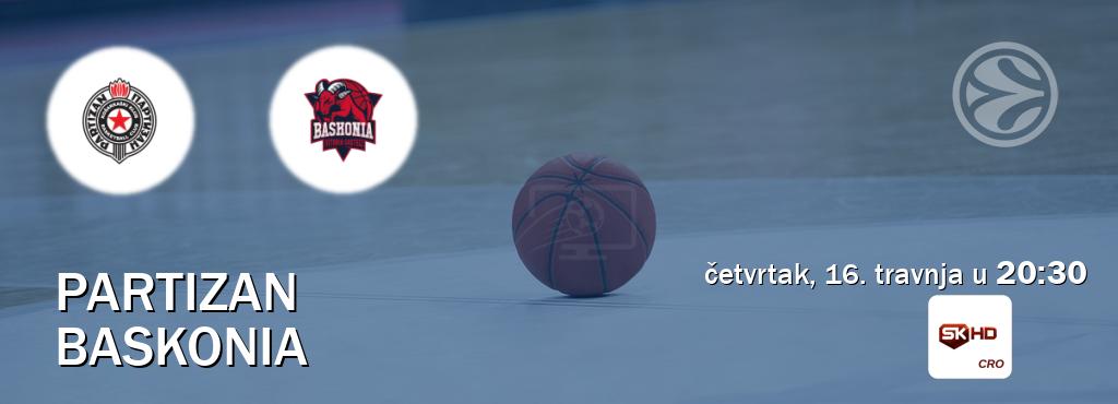 Izravni prijenos utakmice Partizan i Baskonia pratite uživo na Sportklub HD (četvrtak, 16. travnja u  20:30).