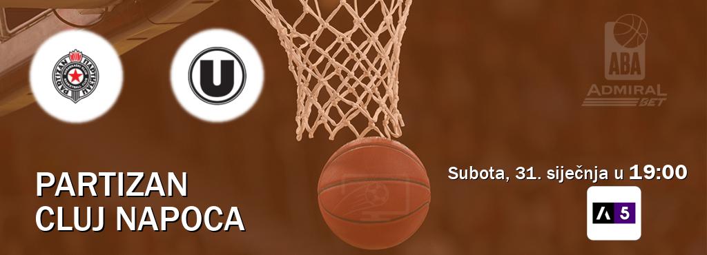 Izravni prijenos utakmice Partizan i Cluj Napoca pratite uživo na Arena Sport 5 (subota, 31. siječnja u  19:00).