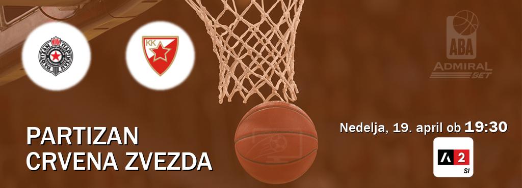 Partizan in Crvena zvezda v živo na Arena Sport 2. Prenos tekme bo v nedelja, 19. april ob  19:30