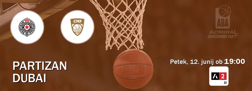 Partizan in Dubai v živo na Arena Sport 2. Prenos tekme bo v petek, 12. junij ob  19:00