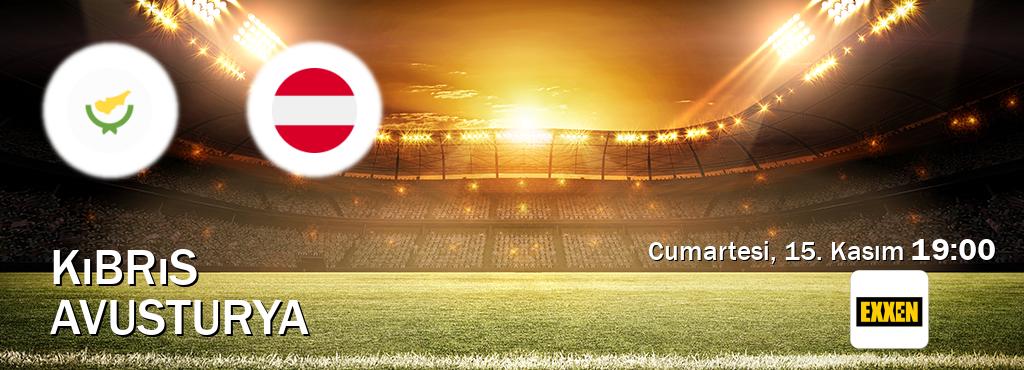 Karşılaşma Kıbrıs - Avusturya Exxen'den canlı yayınlanacak (Cumartesi, 15. Kasım 19:00). Karşılaşma Kıbrıs - Avusturya Exxen'den canlı yayınlanacak (Cumartesi, 15. Kasım 19:00).