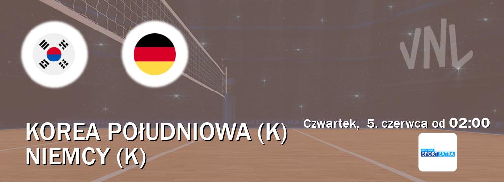 Gra między Korea Południowa (K) i Niemcy (K) transmisja na żywo w Polsat Sport Extra (czwartek,  5. czerwca od  02:00).