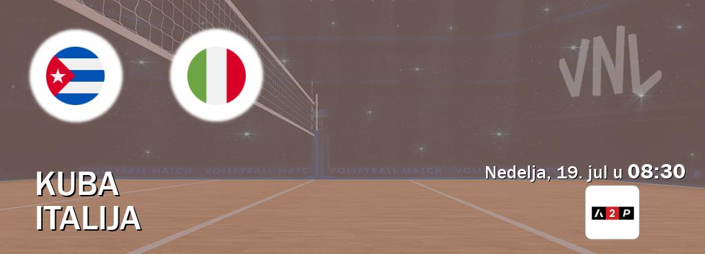 Izravni prijenos utakmice Kuba i Italija pratite uživo na Arena Premium 2 (nedelja, 19. jul u  08:30).