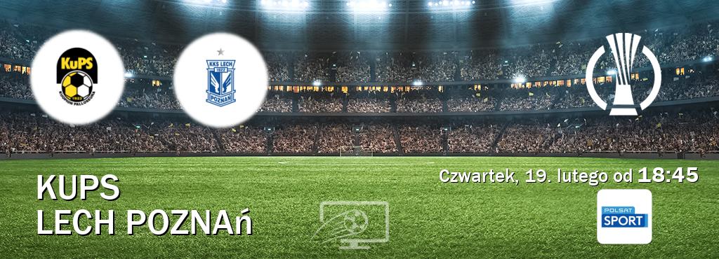 Gra między KuPS i Lech Poznań transmisja na żywo w Polsat Sport (czwartek, 19. lutego od  18:45).