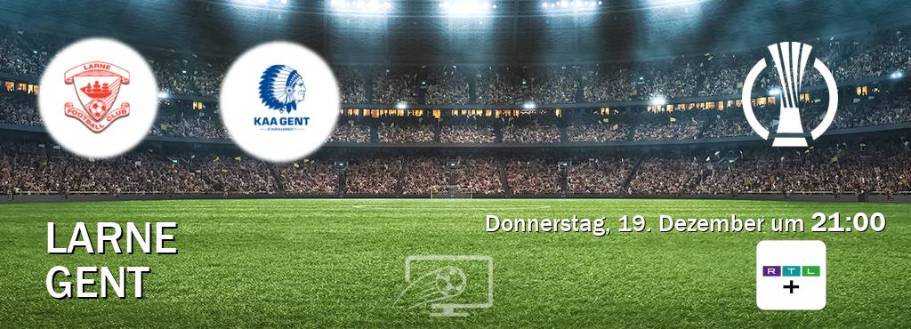 Das Spiel zwischen Larne und Gent wird am Donnerstag, 19. Dezember um  21:00, live vom RTL+ übertragen.