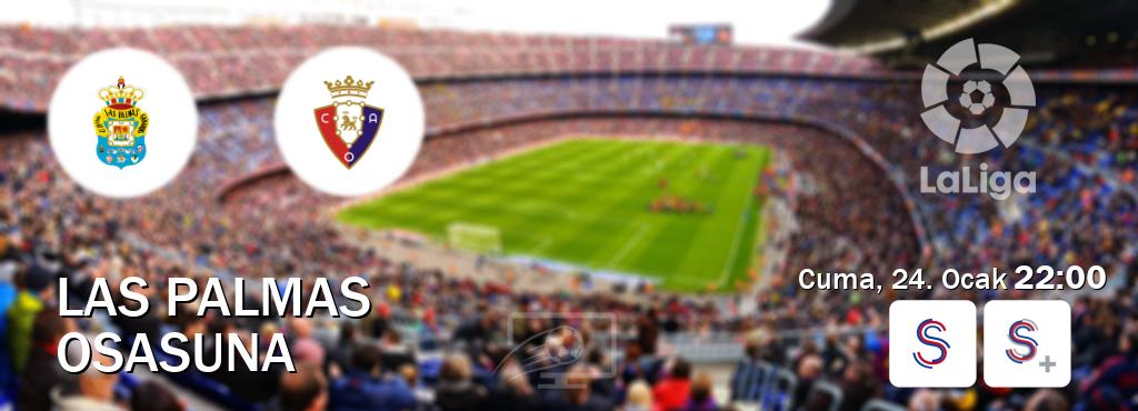 Karşılaşma Las Palmas - Osasuna S Sport ve S Sport +'den canlı yayınlanacak (Cuma, 24. Ocak  22:00).