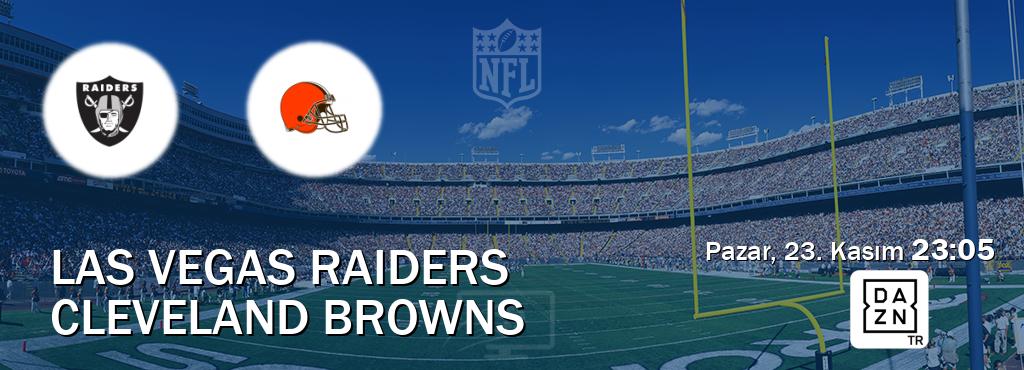 Karşılaşma Las Vegas Raiders - Cleveland Browns DAZN'den canlı yayınlanacak (Pazar, 23. Kasım 23:05). Karşılaşma Las Vegas Raiders - Cleveland Browns DAZN'den canlı yayınlanacak (Pazar, 23. Kasım 23:05).