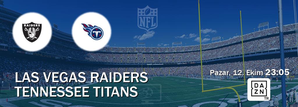 Karşılaşma Las Vegas Raiders - Tennessee Titans DAZN'den canlı yayınlanacak (Pazar, 12. Ekim 23:05). Karşılaşma Las Vegas Raiders - Tennessee Titans DAZN'den canlı yayınlanacak (Pazar, 12. Ekim 23:05).