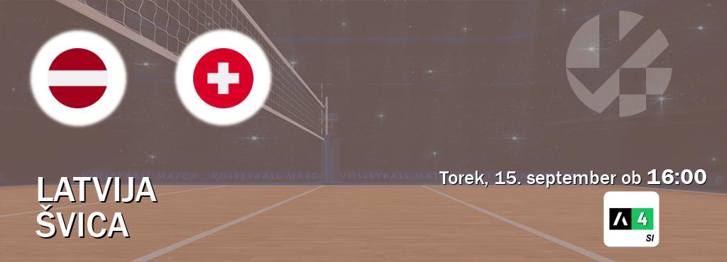 Prenos tekme med Latvija in Švica v živo na Arena Sport 4 (torek, 15. september ob  16:00 uri).