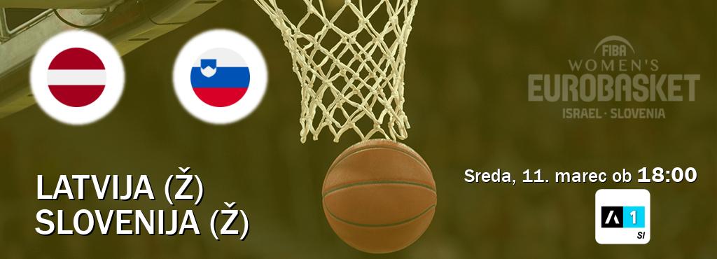 Latvija (Ž) in Slovenija (Ž) v živo na Arena Sport 1. Prenos tekme bo v sreda, 11. marec ob  18:00