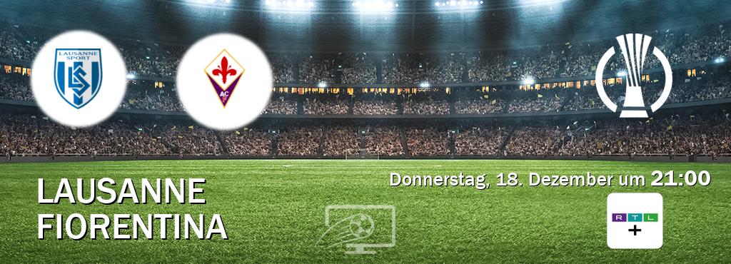 Das Spiel zwischen Lausanne und Fiorentina wird am Donnerstag, 18. Dezember um 21:00, live vom RTL+ übertragen. Das Spiel zwischen Lausanne und Fiorentina wird am Donnerstag, 18. Dezember um 21:00, live vom RTL+ übertragen.