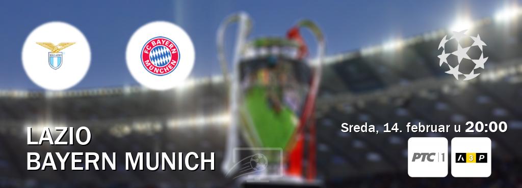 Izravni prijenos utakmice Lazio i Bayern Munich pratite uživo na RTS 1 i Arena Premium 3 (sreda, 14. februar u  20:00).