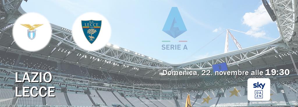 Il match Lazio - Lecce sarà trasmesso in diretta TV su Sky Sport Bar (ore 19:30) Il match Lazio - Lecce sarà trasmesso in diretta TV su Sky Sport Bar (ore 19:30)