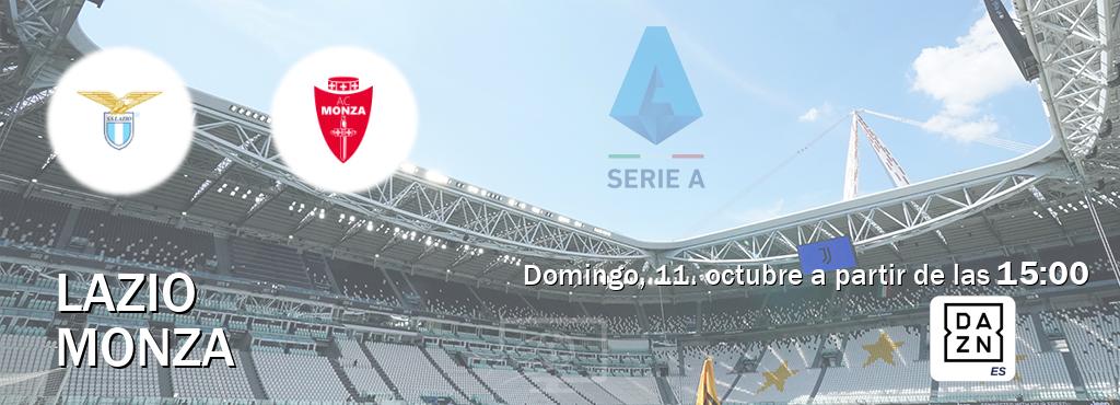 El partido entre Lazio y Monza será retransmitido por DAZN España (domingo, 11. octubre a partir de las  15:00).