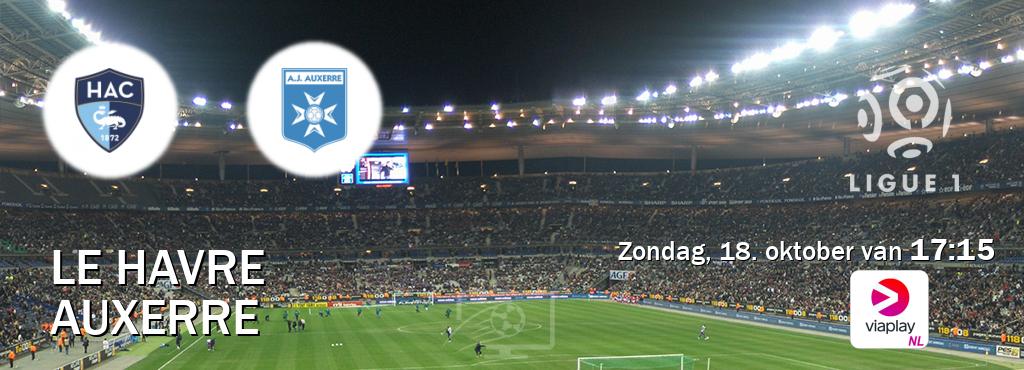 Wedstrijd tussen Le Havre en Auxerre live op tv bij Viaplay Nederland (zondag, 18. oktober van 17:15). Wedstrijd tussen Le Havre en Auxerre live op tv bij Viaplay Nederland (zondag, 18. oktober van 17:15).